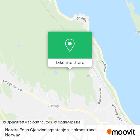 Nordre Foss Gjenvinningsstasjon, Holmestrand map