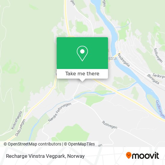 Recharge Vinstra Vegpark map