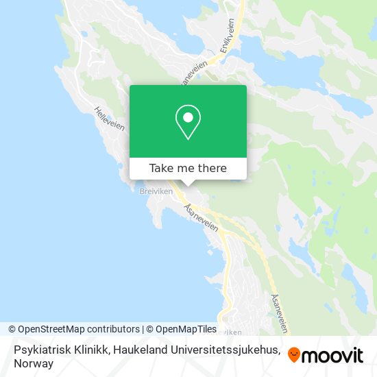 Psykiatrisk Klinikk, Haukeland Universitetssjukehus map
