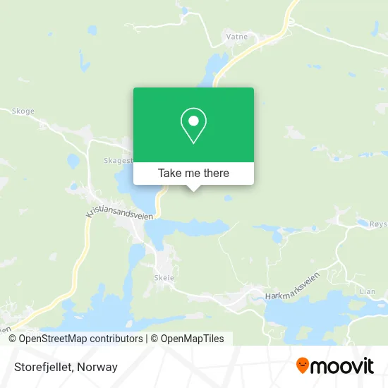 Storefjellet map