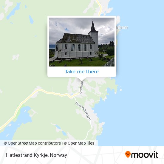 Hatlestrand Kyrkje map