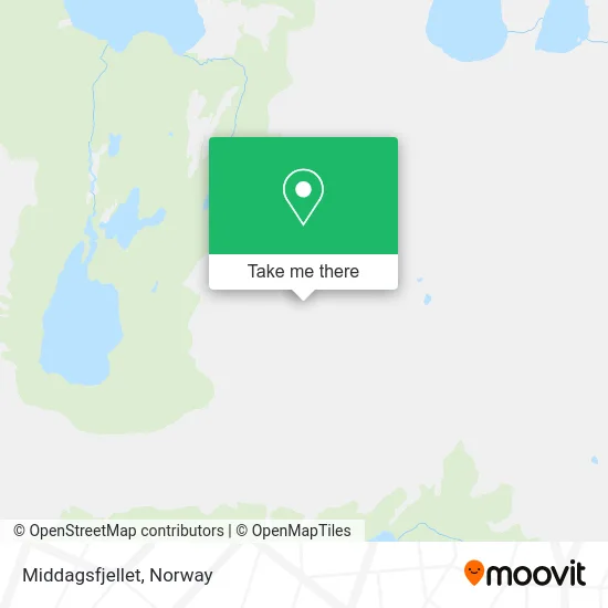 Middagsfjellet map