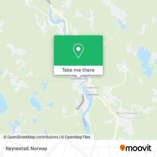 Røynestad map