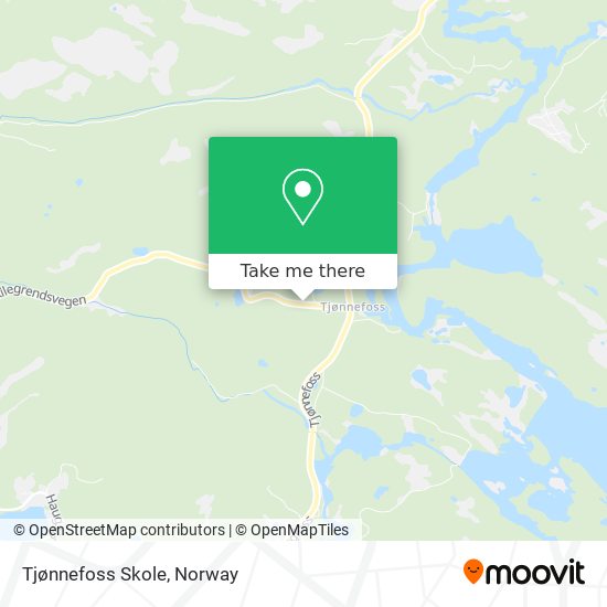 Tjønnefoss Skole map