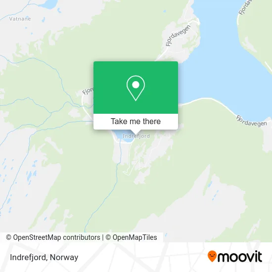 Indrefjord map