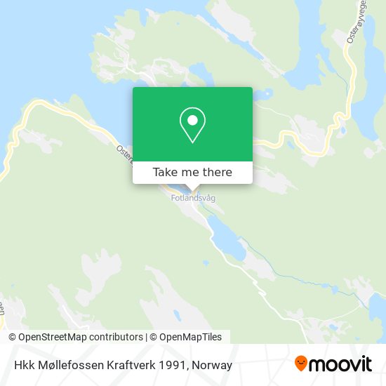 Hkk Møllefossen Kraftverk 1991 map