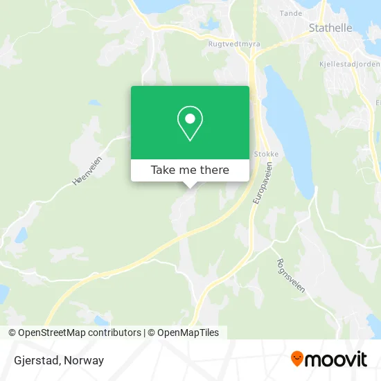 Gjerstad map
