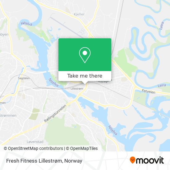 Fresh Fitness Lillestrøm map