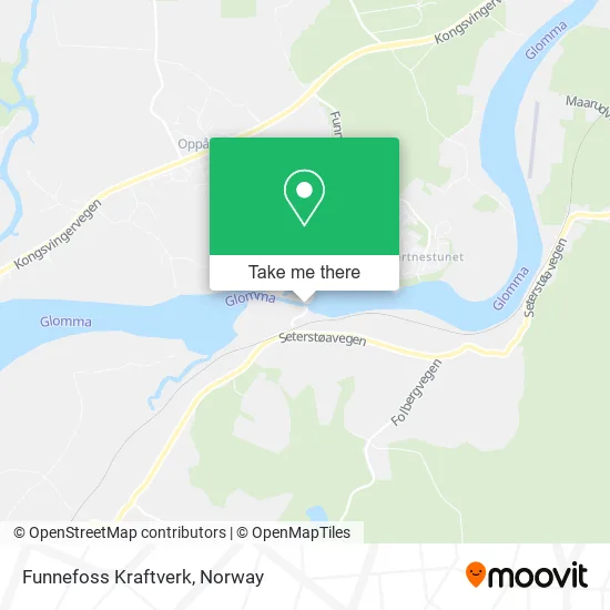 Funnefoss Kraftverk map