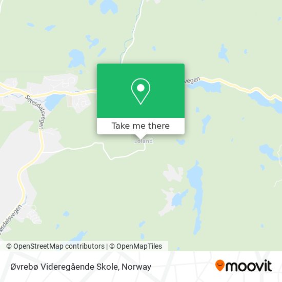 Øvrebø Videregående Skole map
