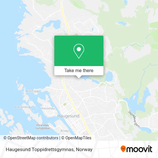 Haugesund Toppidrettsgymnas map