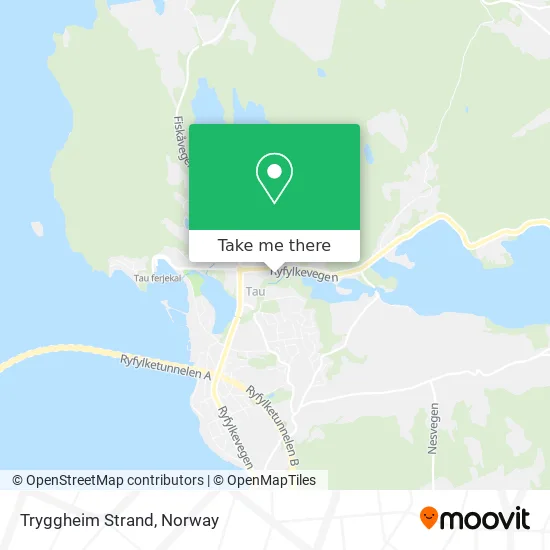 Tryggheim Strand map