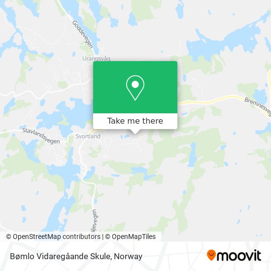 Bømlo Vidaregåande Skule map