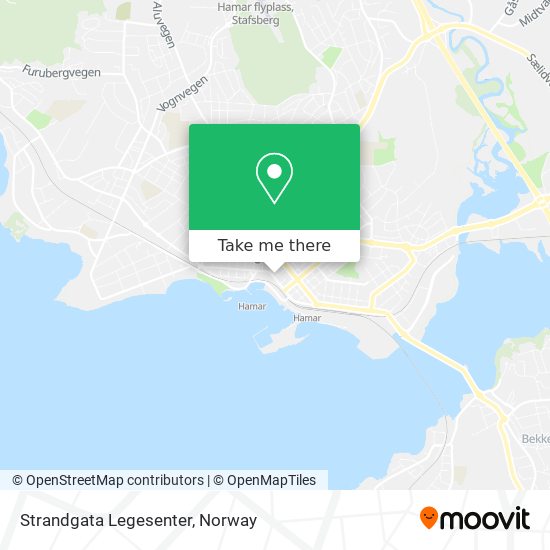 Strandgata Legesenter map