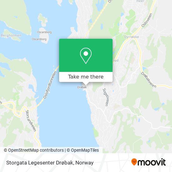 Storgata Legesenter Drøbak map