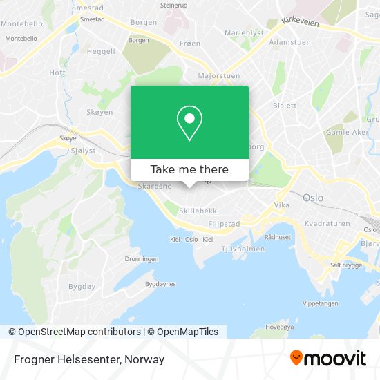 Frogner Helsesenter map