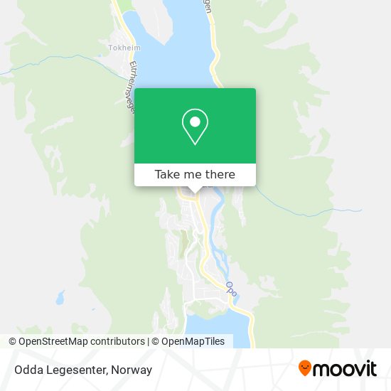 Odda Legesenter map