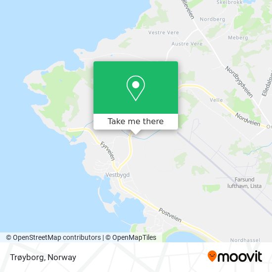 Trøyborg map