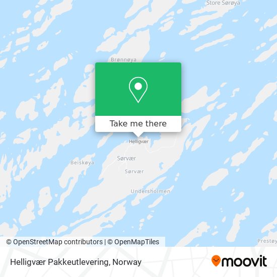 Helligvær Pakkeutlevering map