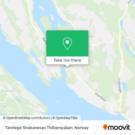 Tannlege Sivakanesan Thilliampalam map