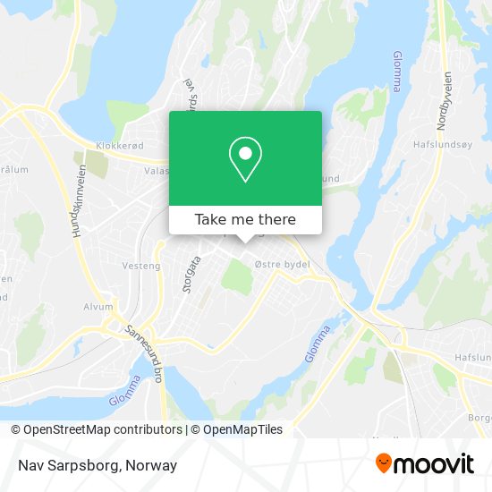 Nav Sarpsborg map