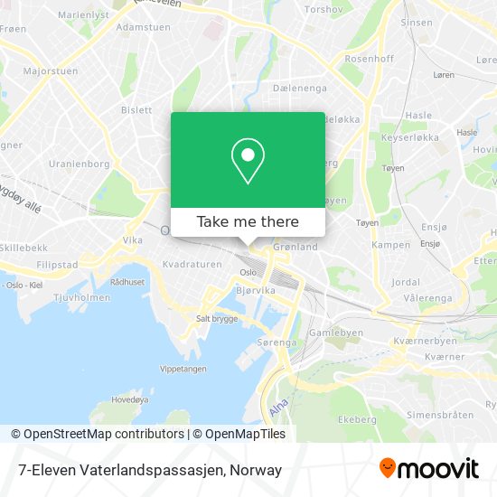 7-Eleven Vaterlandspassasjen map