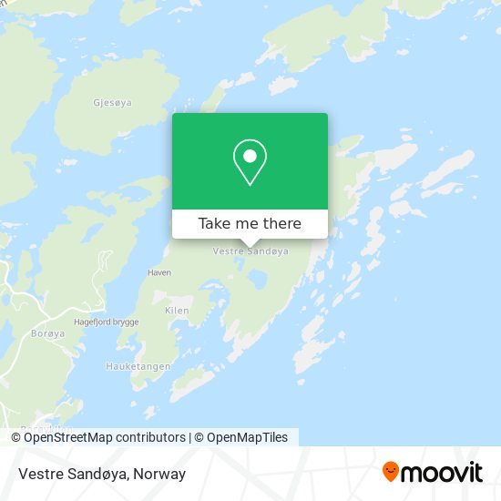Vestre Sandøya map