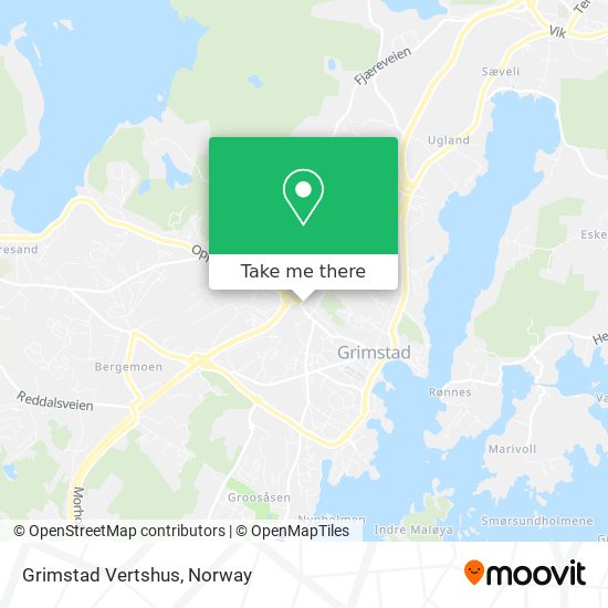 Grimstad Vertshus map