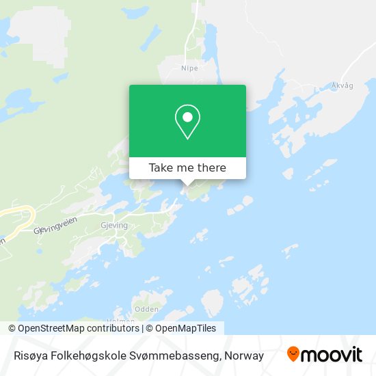 Risøya Folkehøgskole Svømmebasseng map