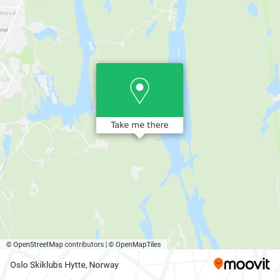 Oslo Skiklubs Hytte map