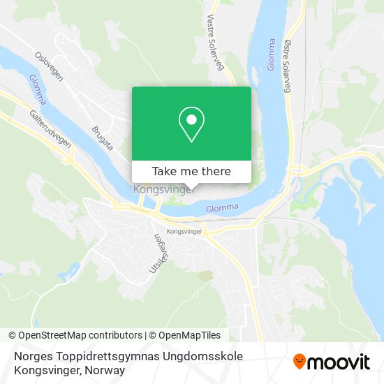 Norges Toppidrettsgymnas Ungdomsskole Kongsvinger map