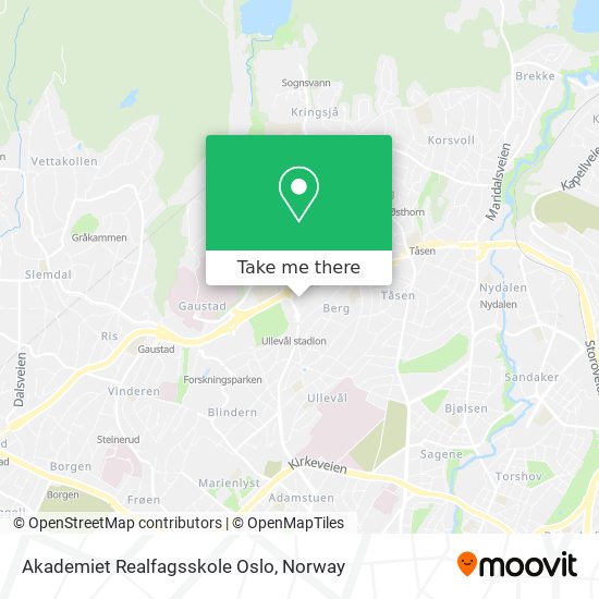 Akademiet Realfagsskole Oslo map
