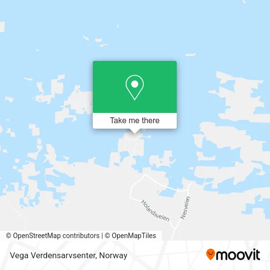 Vega Verdensarvsenter map