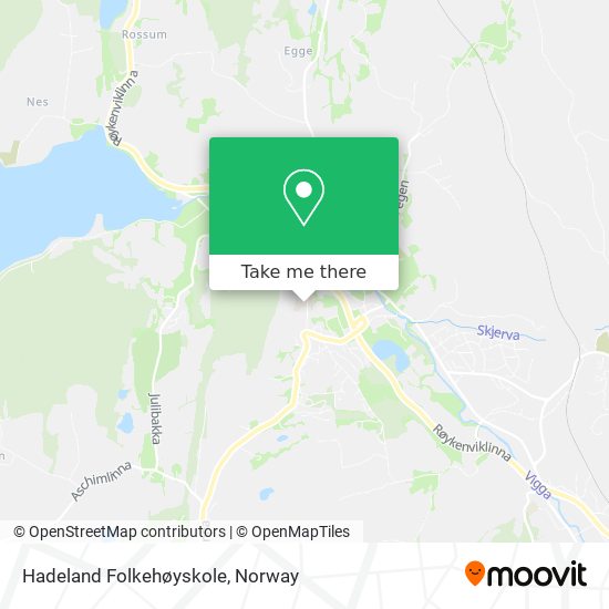 Hadeland Folkehøyskole map