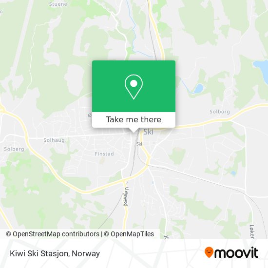 Kiwi Ski Stasjon map