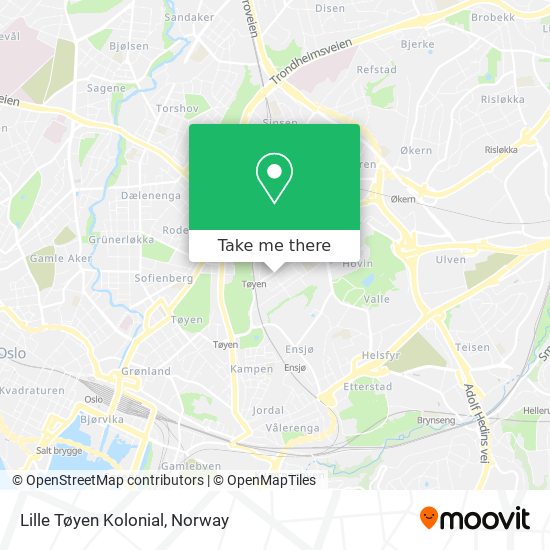 Lille Tøyen Kolonial map