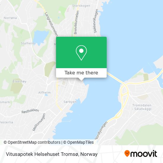 Vitusapotek Helsehuset Tromsø map