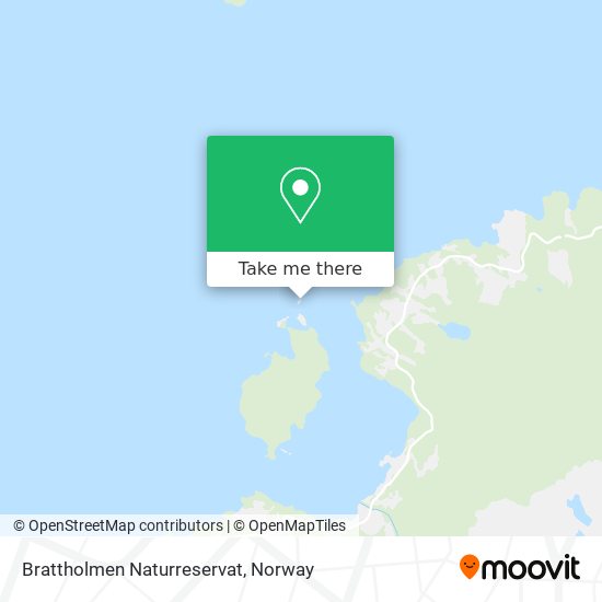 Brattholmen Naturreservat map