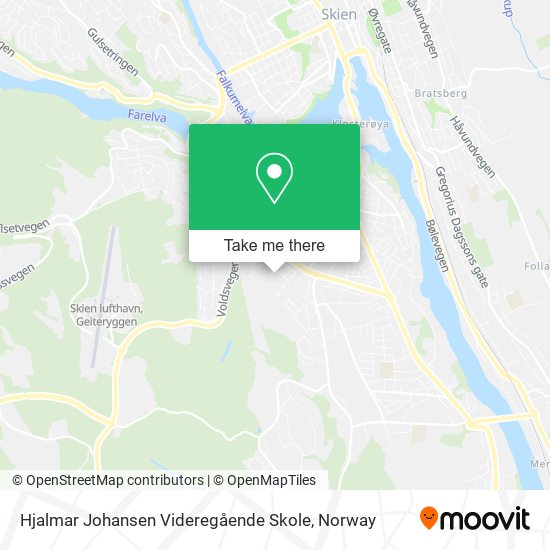 Hjalmar Johansen Videregående Skole map