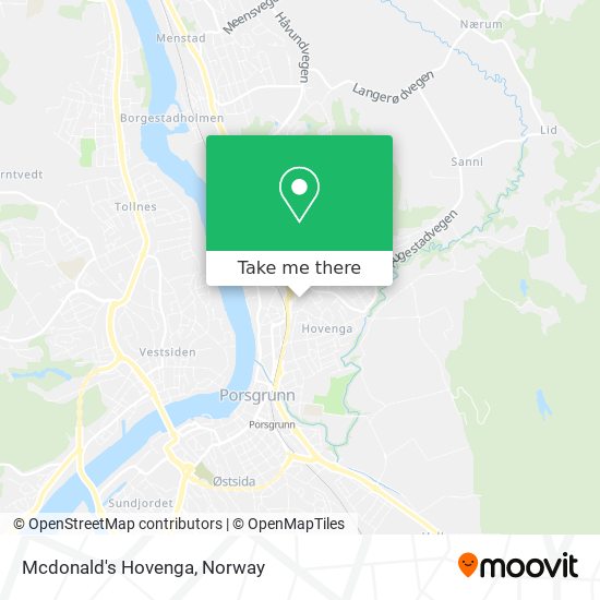 Mcdonald's Hovenga map