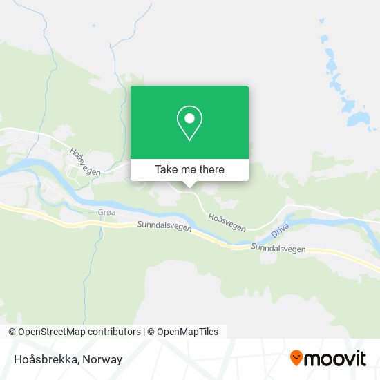 Hoåsbrekka map