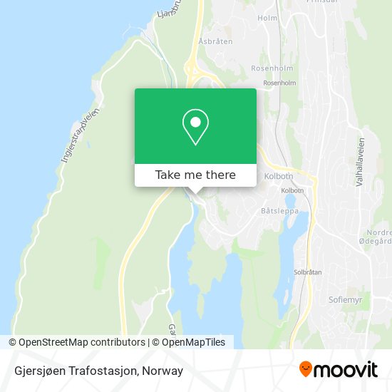 Gjersjøen Trafostasjon map