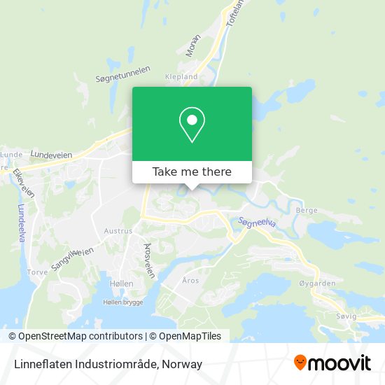 Linneflaten Industriområde map
