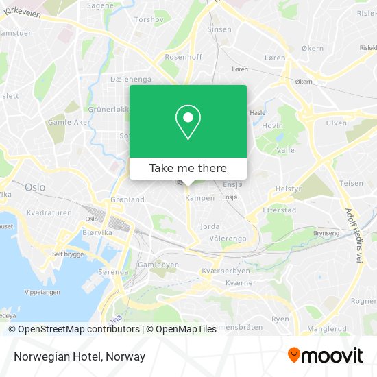 Norwegian Hotel map