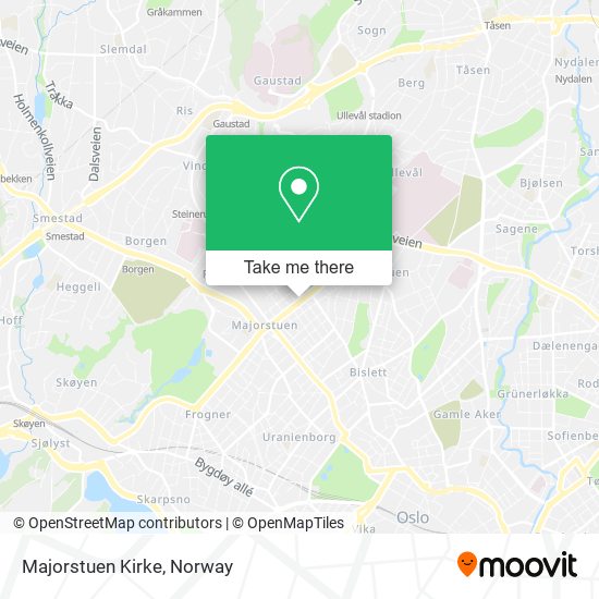 Majorstuen Kirke map
