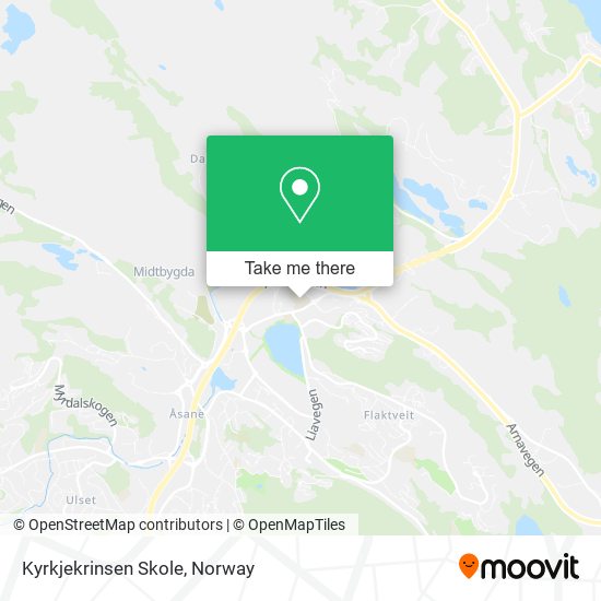 Kyrkjekrinsen Skole map