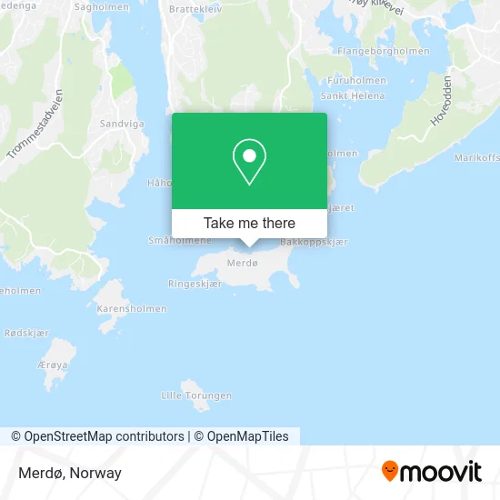 Merdø map