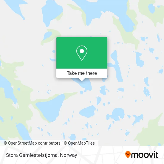 Stora Gamlestølstjørna map