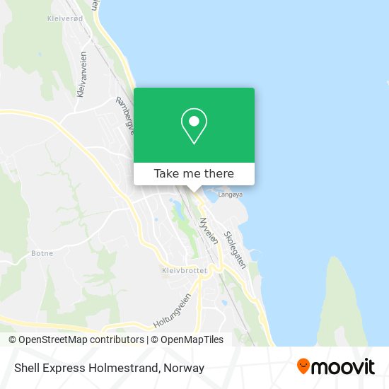 Shell Express Holmestrand map
