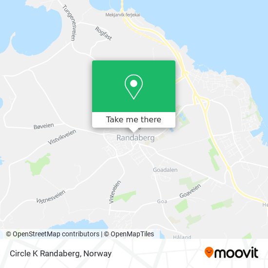 Circle K Randaberg map